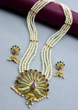 IMPRESSIVE PEACOCK DESIGNER NECKLACE