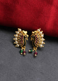 PEAFOWL DESIGNER MOTI EARRINGS