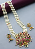 IMPRESSIVE PEACOCK DESIGNER NECKLACE