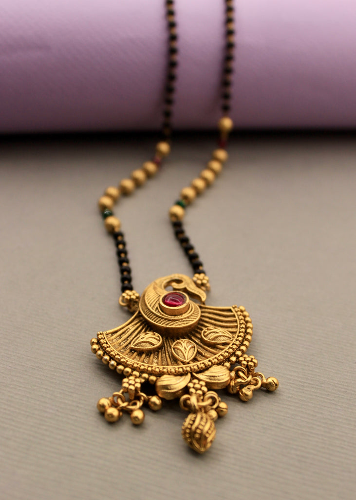 Rajwadi mangalsutra deals new design