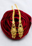 GOLD TONE EARRINGS WITH KANCHAIN