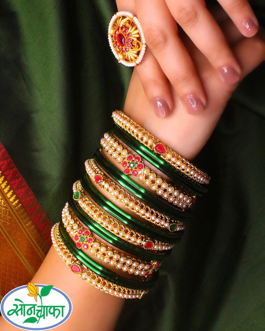 DELIGHTFUL MOTI BANGLES