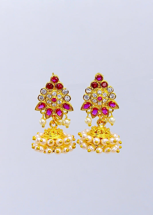 STYLISH PEARL JHUMKI