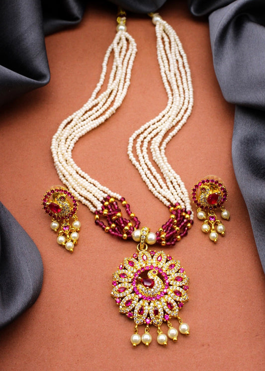 ENTICING PEACOCK NECKLACE
