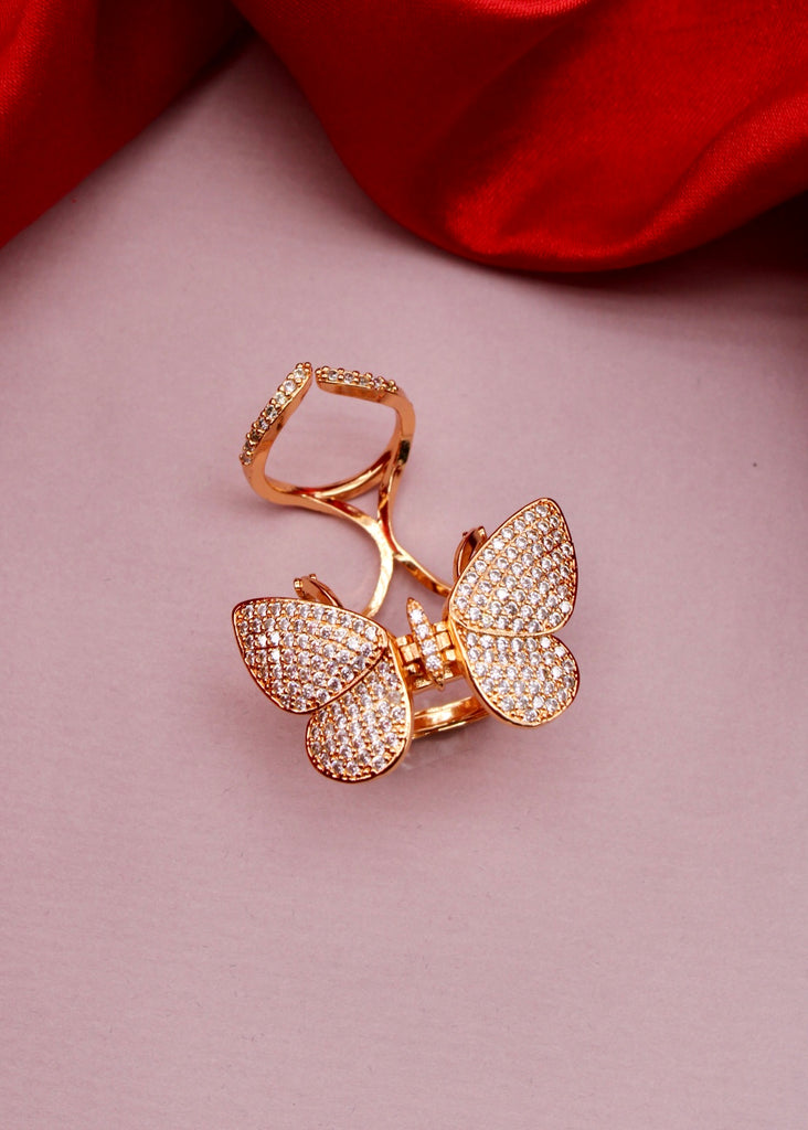 Gold Plated Butterfly Rings Set Multiple Designs Heart Alloy Finger Rings -  China Rings and Jewelry price | Made-in-China.com